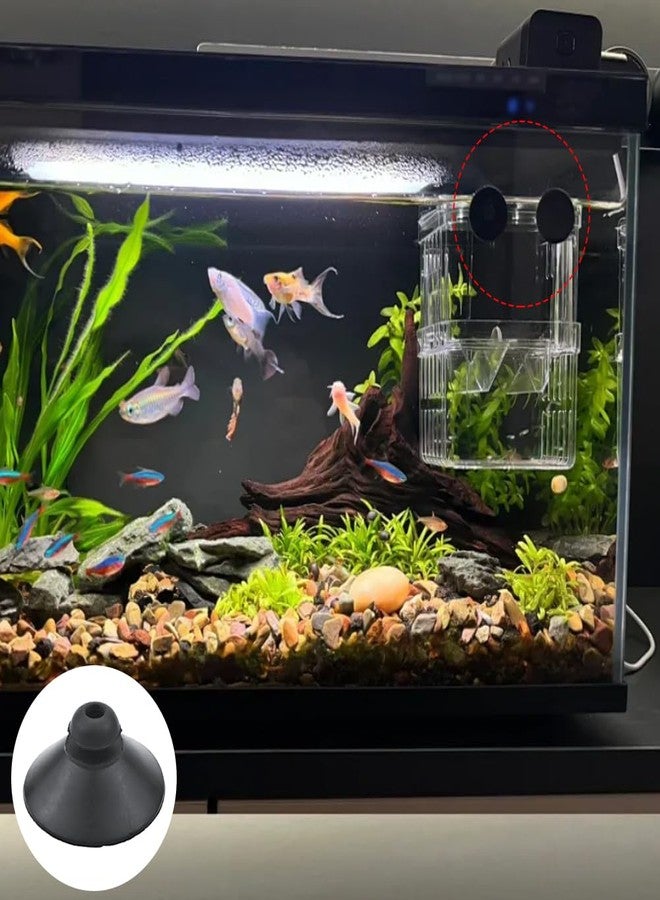 Capiant 24PCS Rubber Fish Tank Suction Cups Black Sucker Clips Fish Tank Attachments for Tank Pump, Overhead Line Tube, Fish Tank Aeration Setup - Image 3